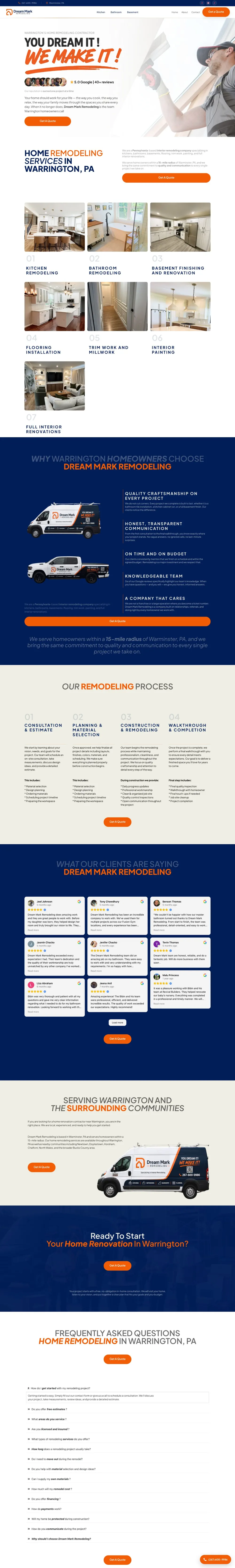 Dream Mark Remodeling, Home remodeling on desktop