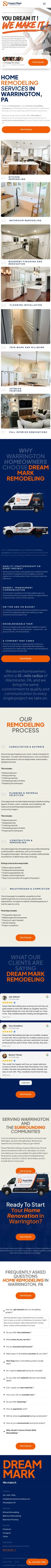 Dream Mark Remodeling, Home remodeling on mobile
